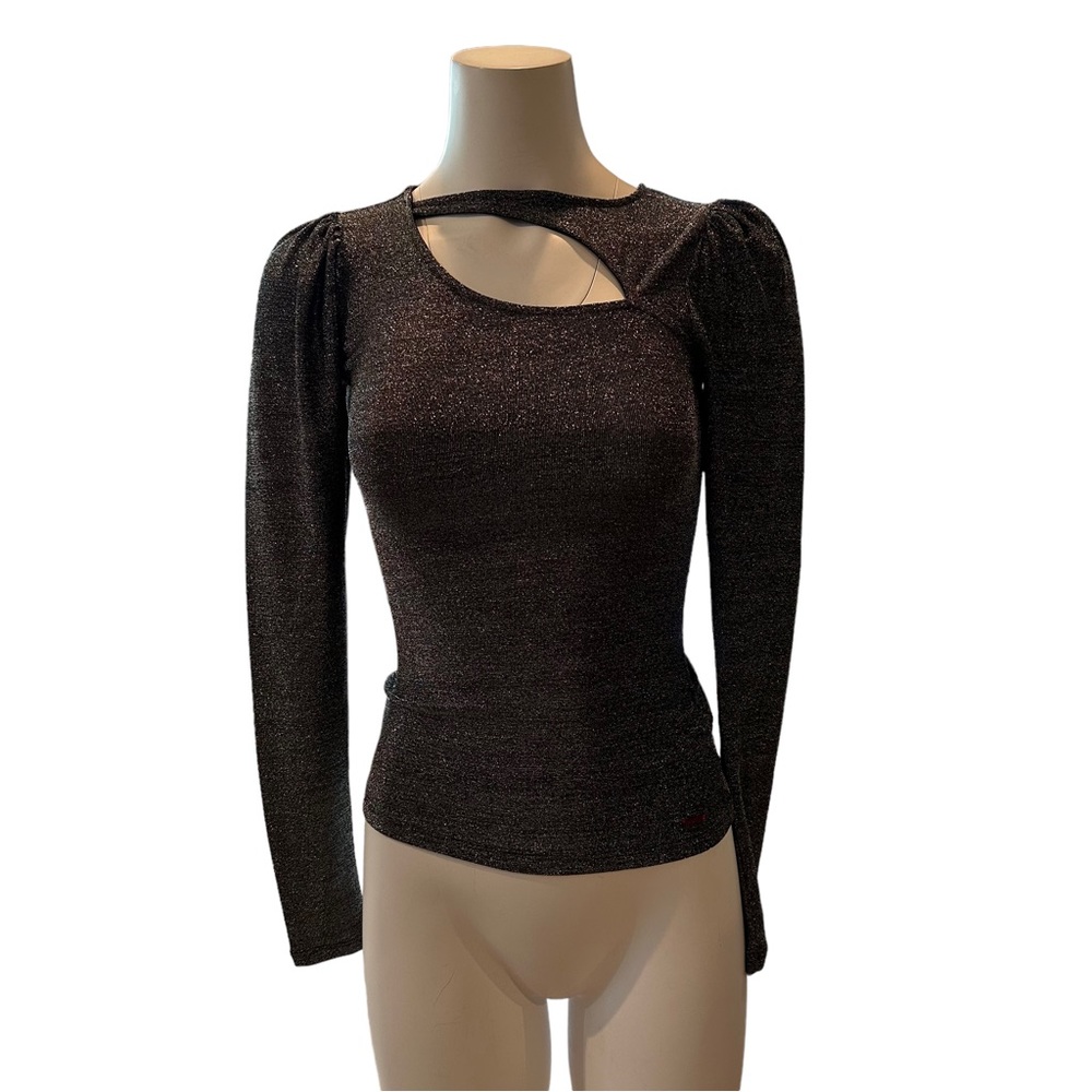 NWT n:philanthropy Delia Top Lurex Sparkle XS - Picture 2 of 8